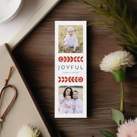 2 Modern Photo Customized Printed Bookmark - Set of 10