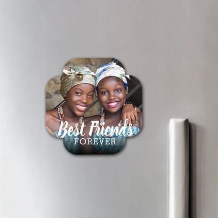 Best Friends Forever Photo Customized Printed Photo Fridge Magnet