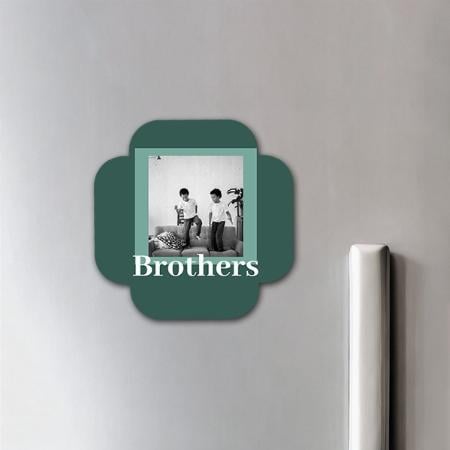 Modern Photo For Brother Customized Printed Photo Fridge Magnet
