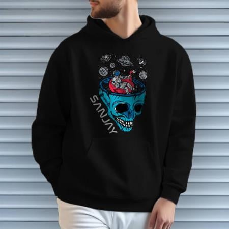 Astronaut in Mind Customized Unisex Printed Hoodie with Pockets