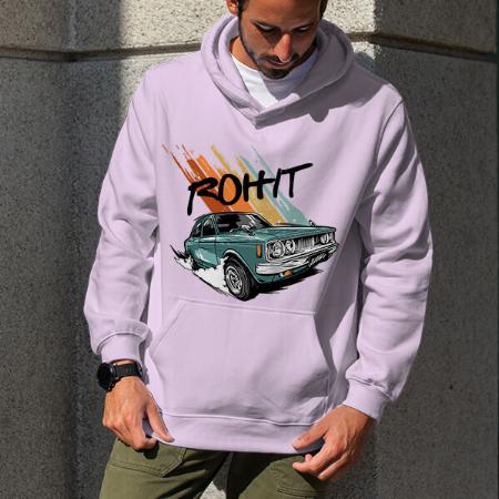 Fast Car Customized Unisex Printed Hoodie with Pockets