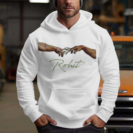 Money Customized Unisex Printed Hoodie with Pockets