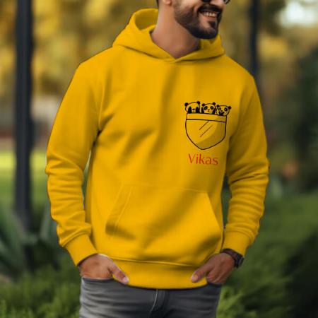 Pocket Design Customized Unisex Printed Hoodie with Pockets