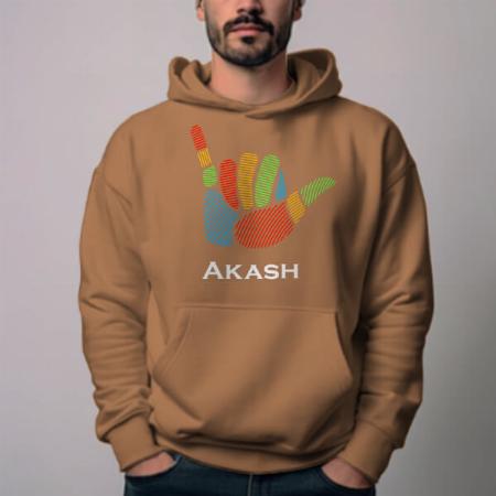 High Five Customized Unisex Printed Hoodie with Pockets