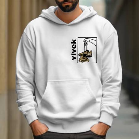 Drop Name Customized Unisex Printed Hoodie with Pockets