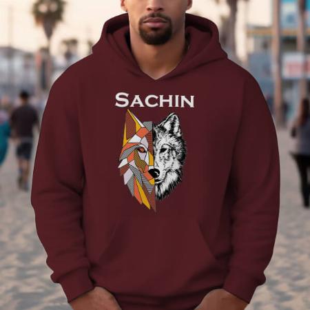 Fierce Name Customized Unisex Printed Hoodie with Pockets