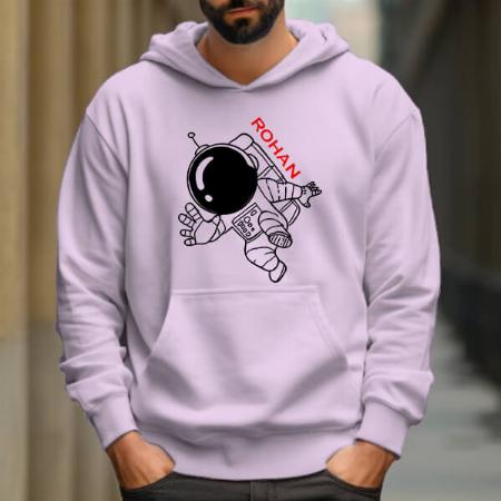 Astronaut Customized Unisex Printed Hoodie with Pockets
