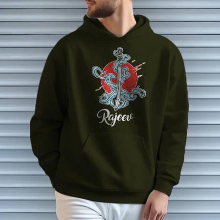 Sword Customized Unisex Printed Hoodie with Pockets