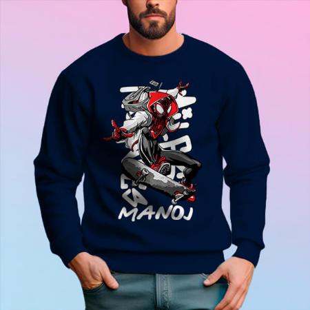 Funky Superhero Customized Unisex Printed Sweatshirt