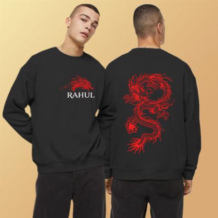 Red Dragon Customized Unisex Printed Sweatshirt