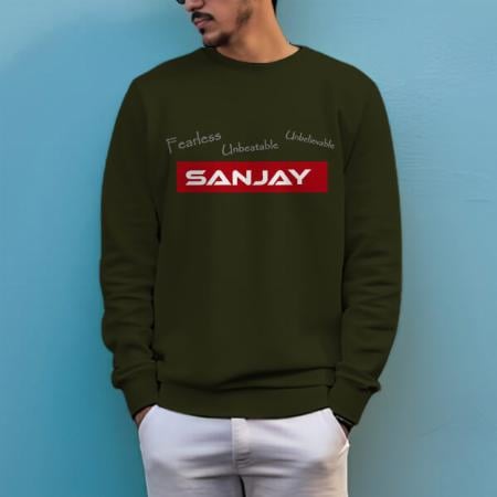 Fearless Name Customized Unisex Printed Sweatshirt