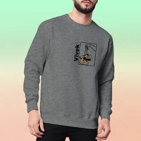 Drop Name Customized Unisex Printed Sweatshirt