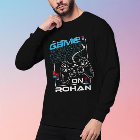 Game On Customized Unisex Printed Sweatshirt