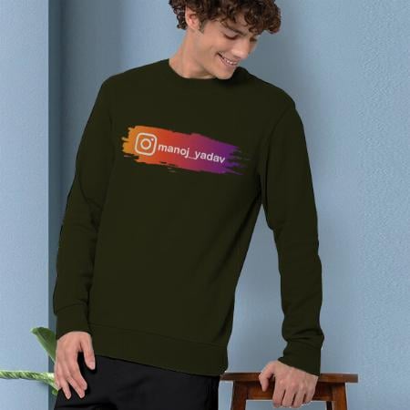 Insta ID Customized Unisex Printed Sweatshirt