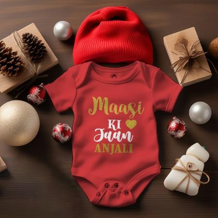 Maasi Ki Jaan Customized Photo Printed Infant Romper for Boys & Girls