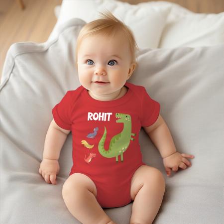 Dinosaur Customized Photo Printed Infant Romper for Boys & Girls