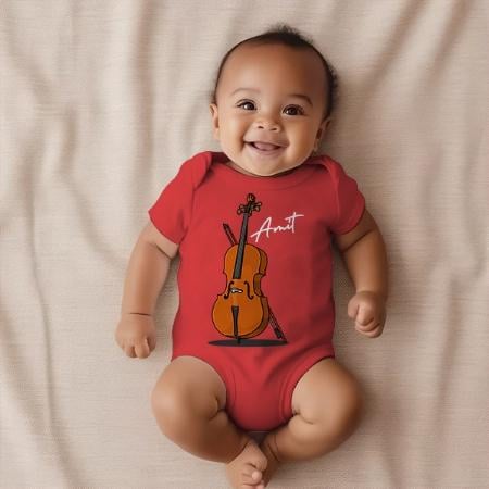 Musician Customized Photo Printed Infant Romper for Boys & Girls