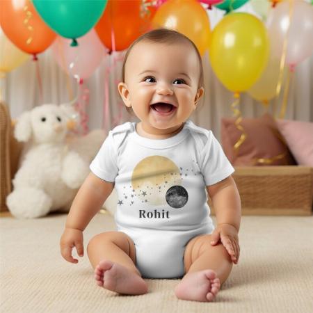 Galaxy Customized Photo Printed Infant Romper for Boys & Girls