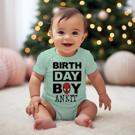 Birthday Boy Customized Photo Printed Infant Romper for Boys & Girls