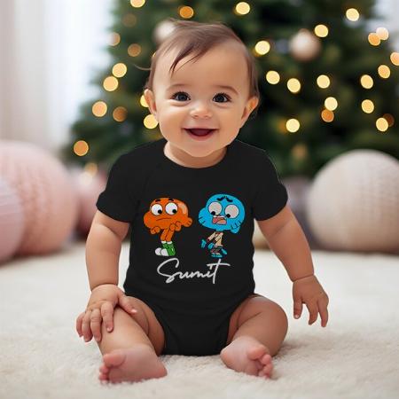 Cartoons Customized Photo Printed Infant Romper for Boys & Girls