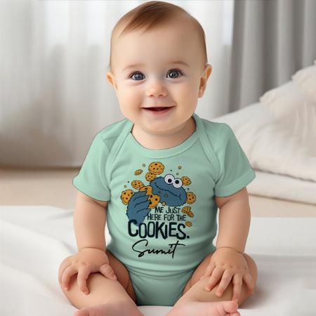 For the Cookies Customized Photo Printed Infant Romper for Boys & Girls