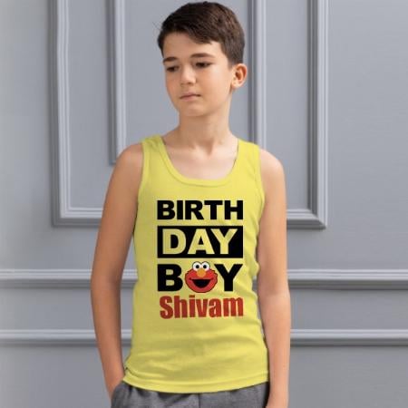Birthday Boy Customized Kid’s Cotton Vest Tank Top