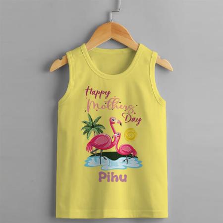 Happy Mother's Day Customized Kid’s Cotton Vest Tank Top