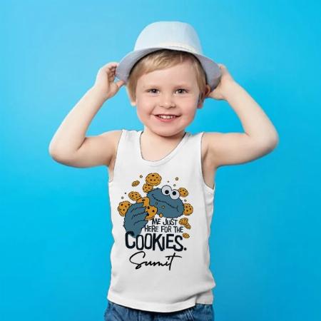 For the Cookies Customized Kid’s Cotton Vest Tank Top