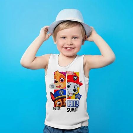 Playful Customized Kid’s Cotton Vest Tank Top