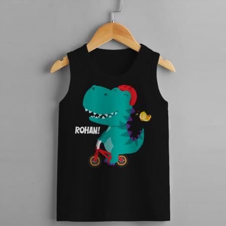 Dino Customized Kid’s Cotton Vest Tank Top