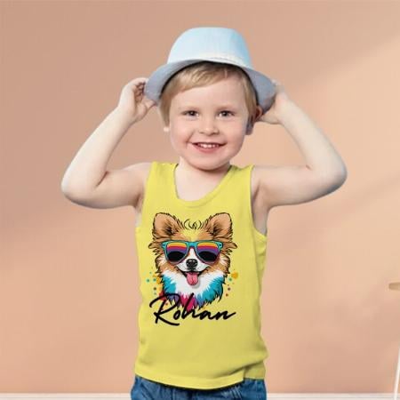 Cool Dog Customized Kid’s Cotton Vest Tank Top