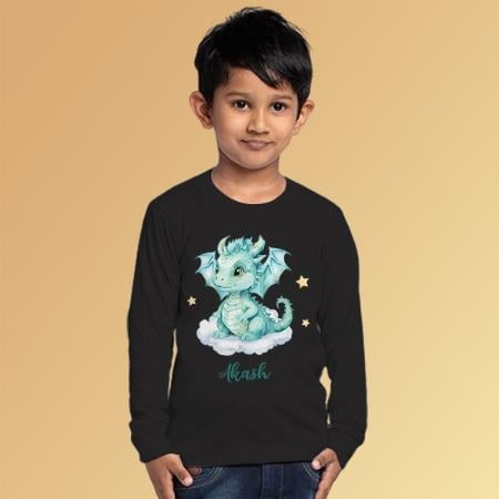 Baby Dragon Customized Full Sleeve Kid’s Cotton T-Shirt