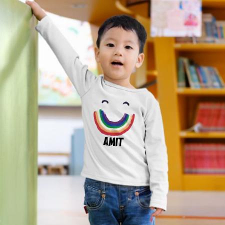 Happy Kid Customized Full Sleeve Kid’s Cotton T-Shirt