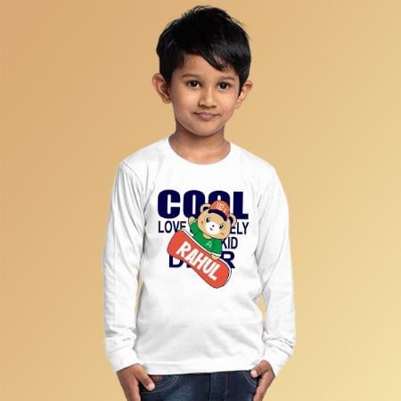 Cool Kid Customized Full Sleeve Kid’s Cotton T-Shirt