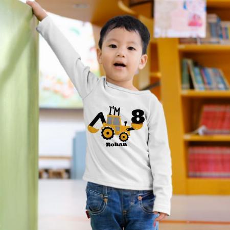 Builder Customized Full Sleeve Kid’s Cotton T-Shirt