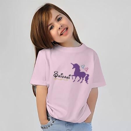 Unicorn Customized Half Sleeve Kid’s Cotton T-Shirt