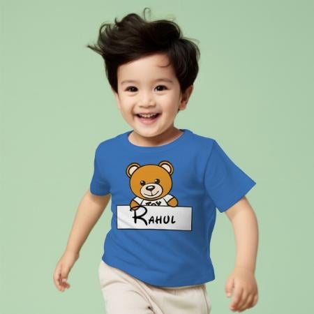 Teddy Customized Half Sleeve Kid’s Cotton T-Shirt