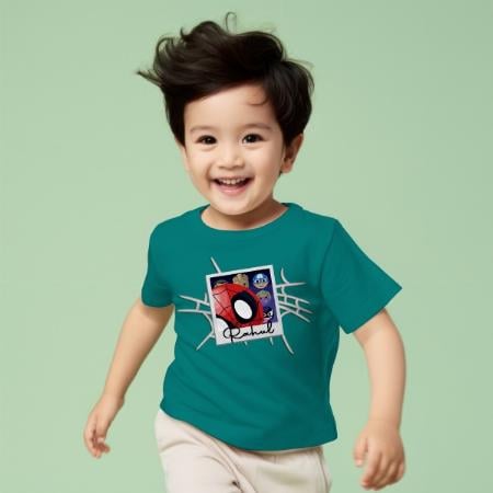 Superhero Customized Half Sleeve Kid’s Cotton T-Shirt