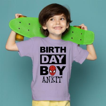 Birthday Boy Customized Half Sleeve Kid’s Cotton T-Shirt