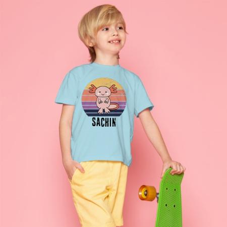 Cute Animal Customized Half Sleeve Kid’s Cotton T-Shirt