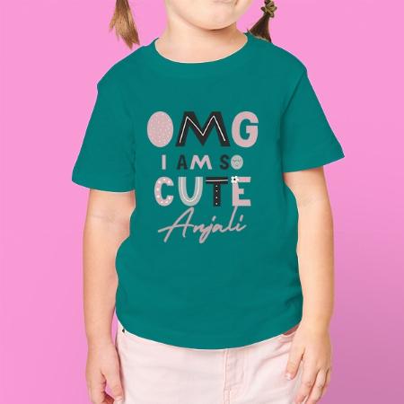 I am So Cute Customized Half Sleeve Kid’s Cotton T-Shirt