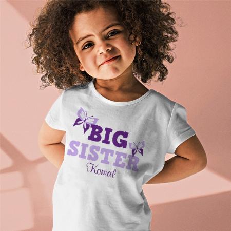 Big Sister Customized Half Sleeve Kid’s Cotton T-Shirt