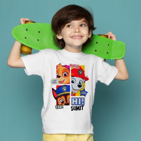 Playful Customized Half Sleeve Kid’s Cotton T-Shirt