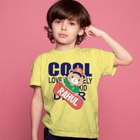 Cool Kid Customized Half Sleeve Kid’s Cotton T-Shirt