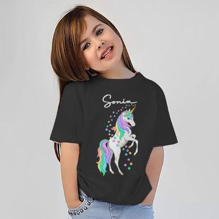 Unicorn Customized Half Sleeve Kid’s Cotton T-Shirt