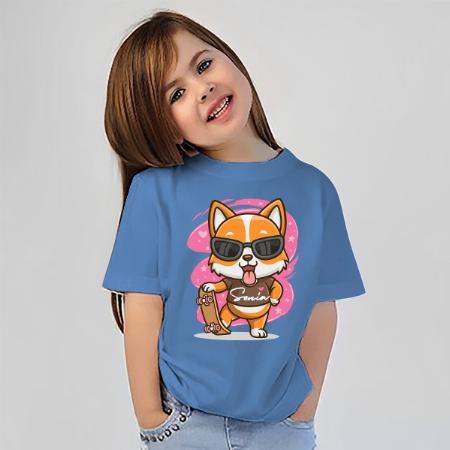 Skater Customized Half Sleeve Kid’s Cotton T-Shirt