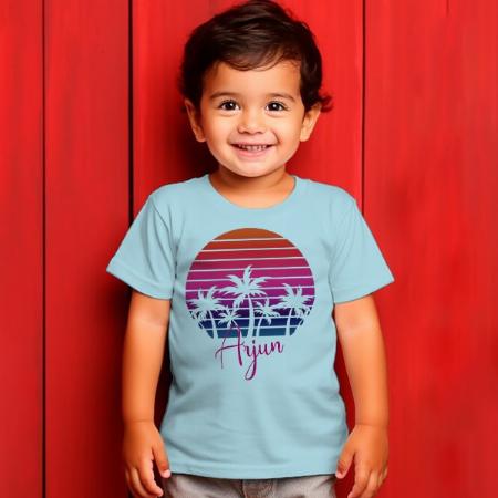 Beach Boy Customized Half Sleeve Kid’s Cotton T-Shirt
