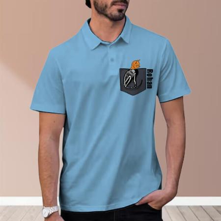 X-Ray Name Polo Customized Half Sleeve Men’s Cotton Polo T-Shirt