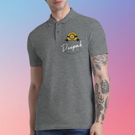 Pocket Polo Customized Half Sleeve Men’s Cotton Polo T-Shirt