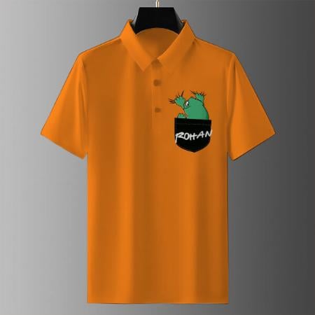 Hang in There Polo Customized Half Sleeve Men’s Cotton Polo T-Shirt